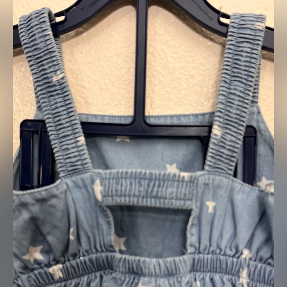 NWT Wonder Nation Toddler Girl Star Ruffled Dress, Size 2T Blue/White - Picture 3 of 5